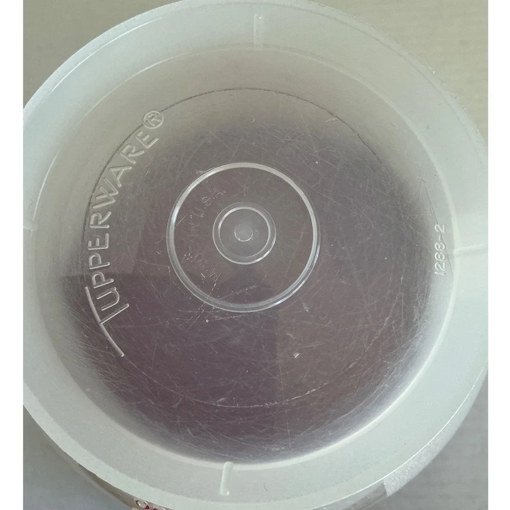 Tupperware Vintage Mix-N-Stor Measuring Pitcher 8 Cup 2 Quart Red Lid 1288-2